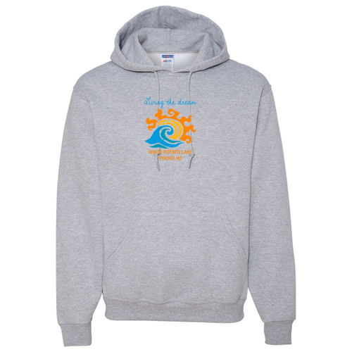 Jerzees 8 oz 50/50 Nublend Adult Hooded Sweatshirt -- Athletic Heather