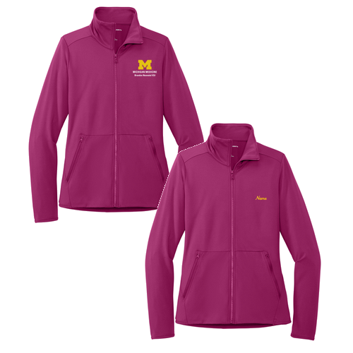 Ladies Port Authority Accord Stretch Fleece Full-Zip -- Wine