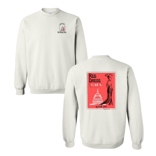 Gildan Heavy Blend Crew Neck Sweatshirt -- White