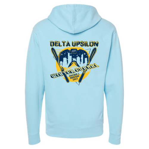 Independent Trading Midweight Hooded Sweatshirt -- Blue Aqua