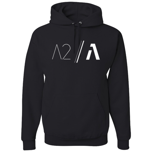 Jerzees 8 oz 50/50 Nublend Adult Hooded Sweatshirt -- Black