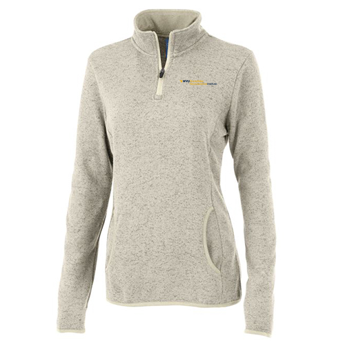 Charles River Womens Heathered Fleece Pullover -- Oatmeal Heather