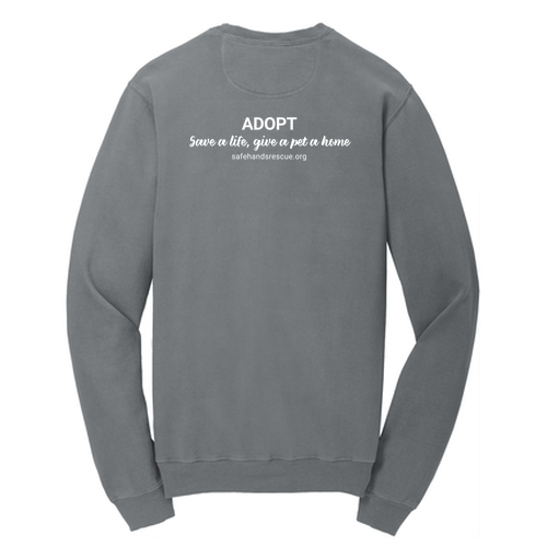 Port & Company Pigment Dyed Crewneck Sweatshirt -- Pewter