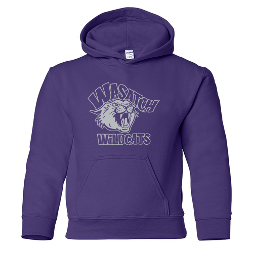 Gildan Heavy Blend Youth Hooded Sweatshirt -- Purple