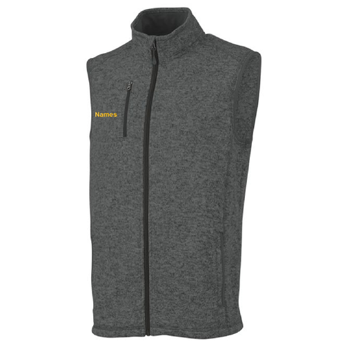 Charles River Mens Pacific Heathered Vest -- Charcoal Heather