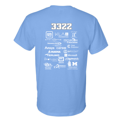 Mens/Unisex Gildan DryBlend 50/50 T-Shirt -- Carolina Blue