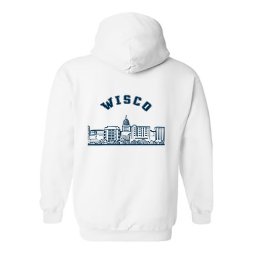 Gildan White Heavy Blend Hooded Sweatshirt