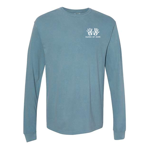Comfort Colors Ringspun Long Sleeve Tee -- Ice Blue