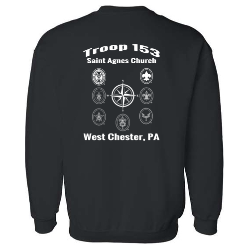 Gildan DryBlend Crew Neck Sweatshirt -- Black