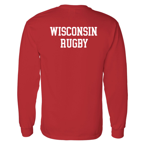 Gildan Heavy Cotton Longsleeve Basic T-Shirt -- Red