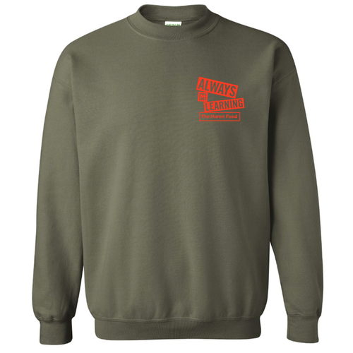 Gildan Heavy Blend Crew Neck Sweatshirt -- Military Green