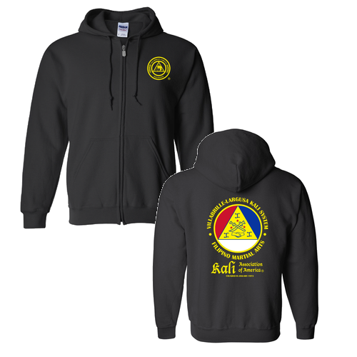 Gildan Full Zip Hooded Sweatshirt -- Black