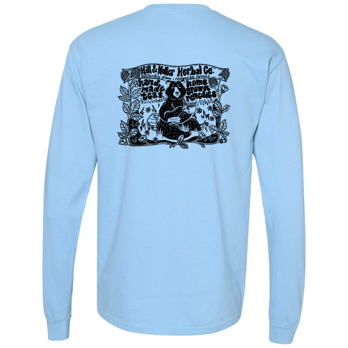 Comfort Colors Ringspun Long Sleeve Tee -- Hydrangea