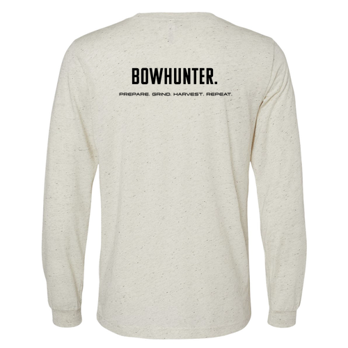 Bella+Canvas Unisex Triblend Long Sleeve Tee- Triblends -- Oatmeal TriBlend