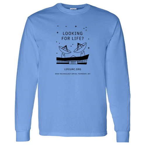 Gildan Heavy Cotton Longsleeve Basic T-Shirt -- Carolina Blue