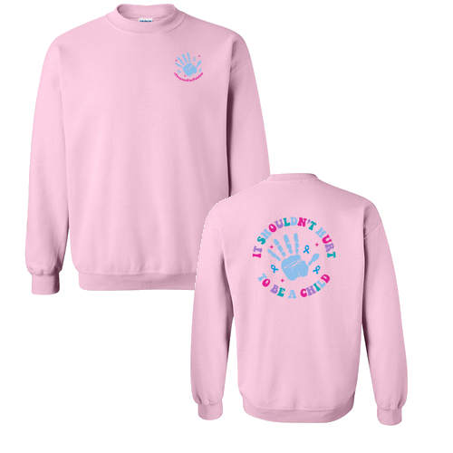 Gildan Heavy Blend Crew Neck Sweatshirt -- Light Pink