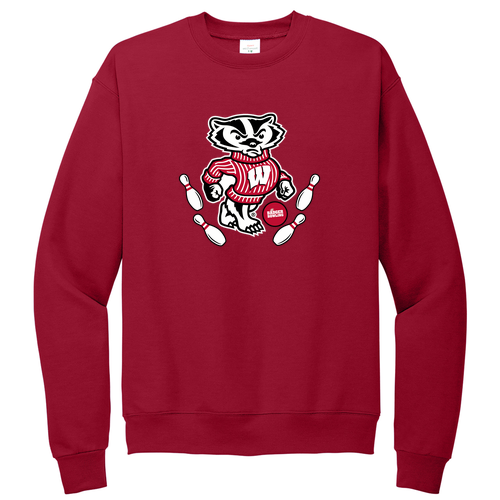 Hanes EcoSmart Crewneck Sweatshirt -- Deep Red