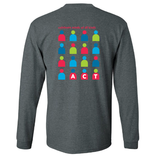 Gildan Heavy Cotton Longsleeve Basic T-Shirt -- Dark Heather