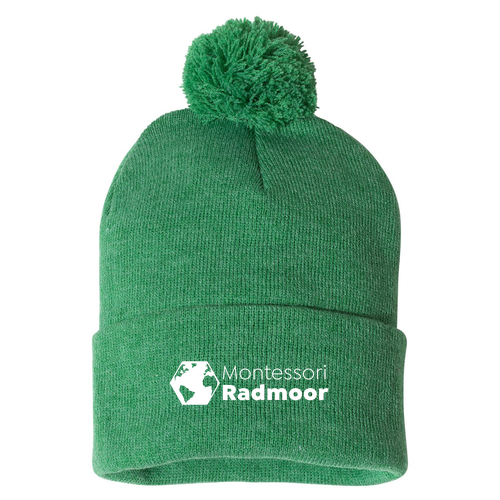 Sportsman Pom Pom Knit Hat -- Heather Kelly