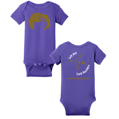 Infant Rabbit Skins Lap Shoulder Onesie -- Purple