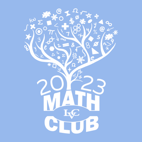 LVC Math Club Cotton T-Shirt -- Carolina Blue