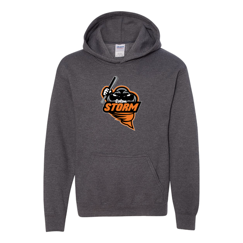 YOUTH Gildan Heavy Blend Hooded Sweatshirt -- Dark Heather