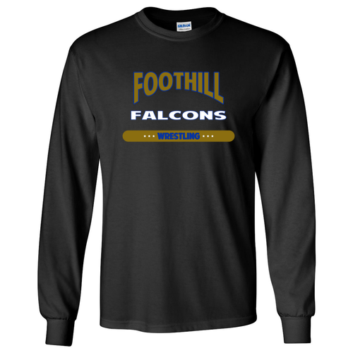 Gildan Ultra Cotton Longsleeve Basic T-Shirt -- Black