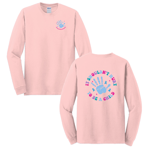Gildan Heavy Cotton Longsleeve Basic T-Shirt -- Light Pink