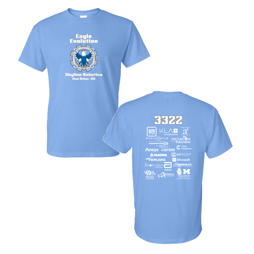 Mens/Unisex Gildan DryBlend 50/50 T-Shirt -- Carolina Blue