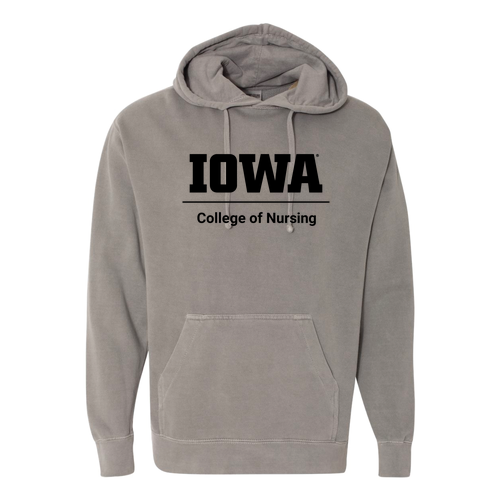 Comfort Colors Garment Dyed Hooded Pullover Sweatshirt -- Grey