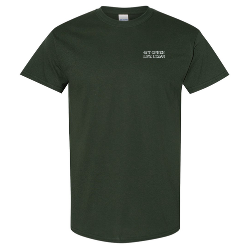 Forest Green Gildan Cotton T-Shirt