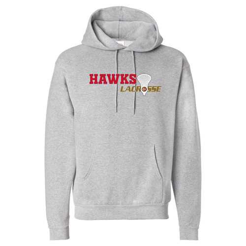 Hanes 7.8 Oz., 50/50 Comfort Blend Fleece Pullover Hood Adult -- Light Steel