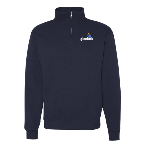 Jerzees 9.3 Oz 50/50 Nublend Quarter Zip Sweatshirt Adult -- J Navy