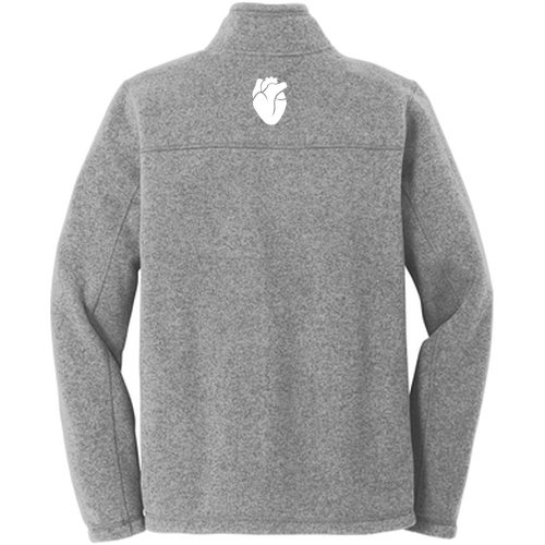 The North Face Sweater Fleece Jacket -- Medium Grey Heather