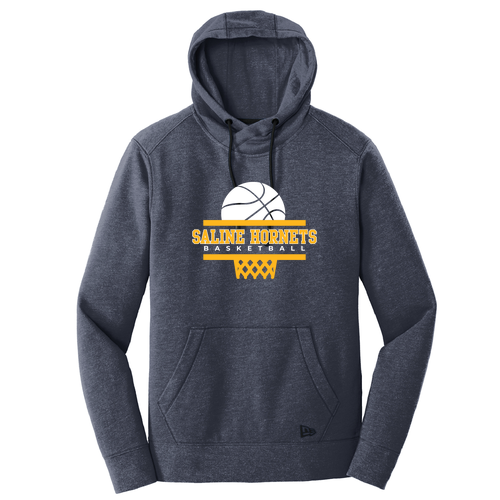 New Era Ladies TriBlend Fleece Pullover Hoodie -- True Navy Heather