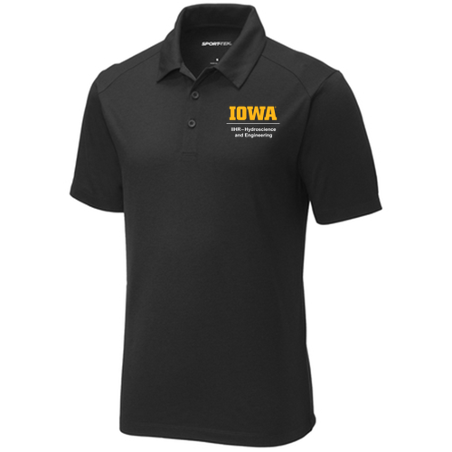 Sport-Tek PosiCharge Tri-Blend Wicking Polo -- Black Triad Solid