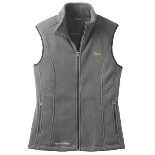 Ladies Eddie Bauer Fleece Vest -- Grey Steel