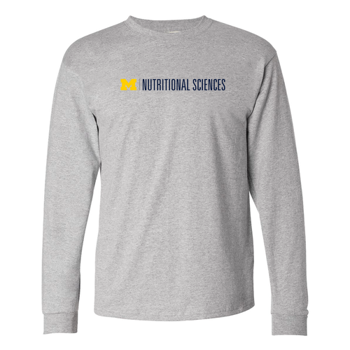 Hanes Adult 6 oz. Authentic-T Long-Sleeve T-Shirt -- Light Steel