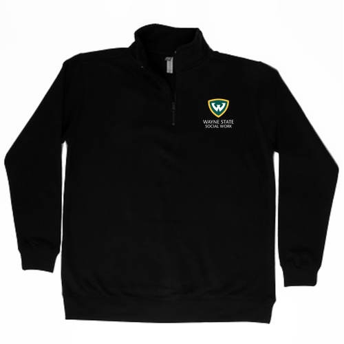 Cotton Heritage Quarter-Zip Fleece -- Black