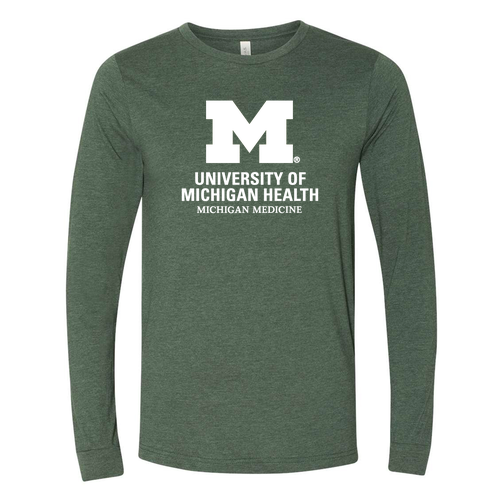 Bella+Canvas Unisex Heather Cvc Long Sleeve Tee- Heathers -- Heather Forest