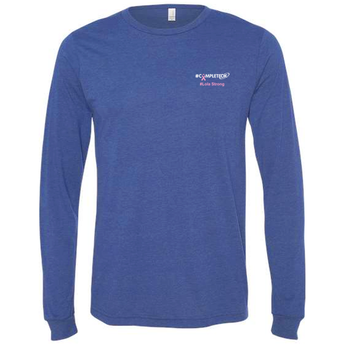 Bella+Canvas Unisex Heather Cvc Long Sleeve Tee- Heathers -- Heather True Royal