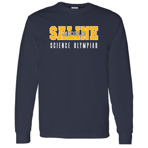 Gildan Heavy Cotton Longsleeve Basic T-Shirt -- Navy