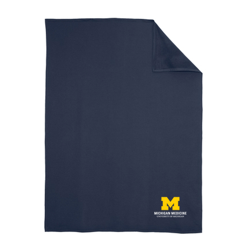 Fleece Sweatshirt Blanket -- Navy