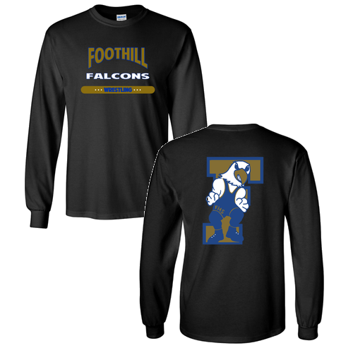 Gildan Ultra Cotton Longsleeve Basic T-Shirt -- Black