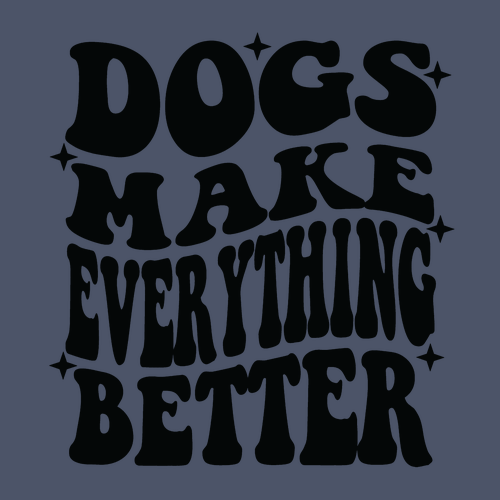 Comfort Colors Crewneck Sweatshirt -- Blue Jean / Dog Quote