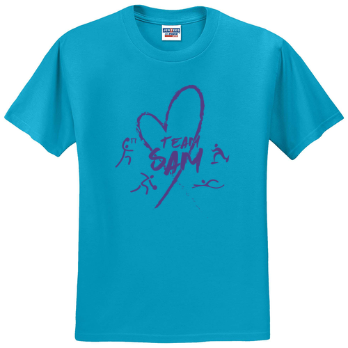 Mens/Unisex Jerzees Heavyweight 50/50 T-Shirt -- California Blue