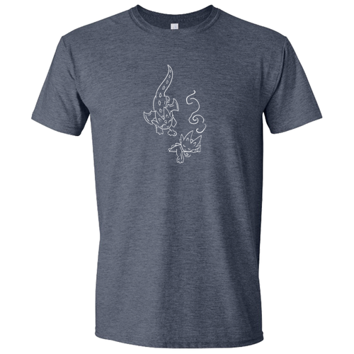 Gildan SoftStyle Fitted T-Shirt -- Heather Navy