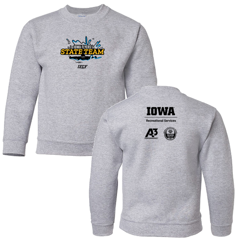 Gildan Heavy Blend Youth Crew Neck Sweatshirt -- Sport Grey