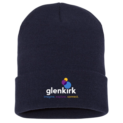 Yupoong Knit Hat with Cuff -- Navy
