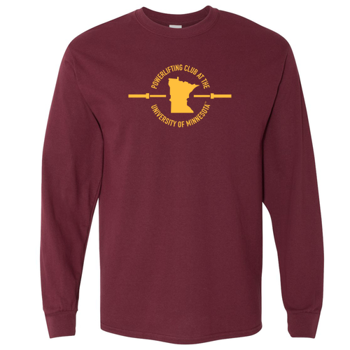 Gildan Heavy Cotton Longsleeve Basic T-Shirt -- Maroon